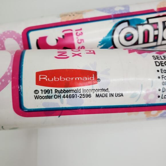 Vtg 2 Rolls Contact Paper 90s Cats Galore 9R53 Self Adhesive Rubbermaid - Picture 5 of 7